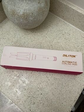 ILITOK Automatic Curling Iron - Pink & White Box